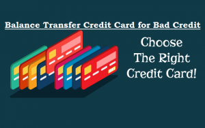 Balance Transfer Credit Cards For Bad Credit