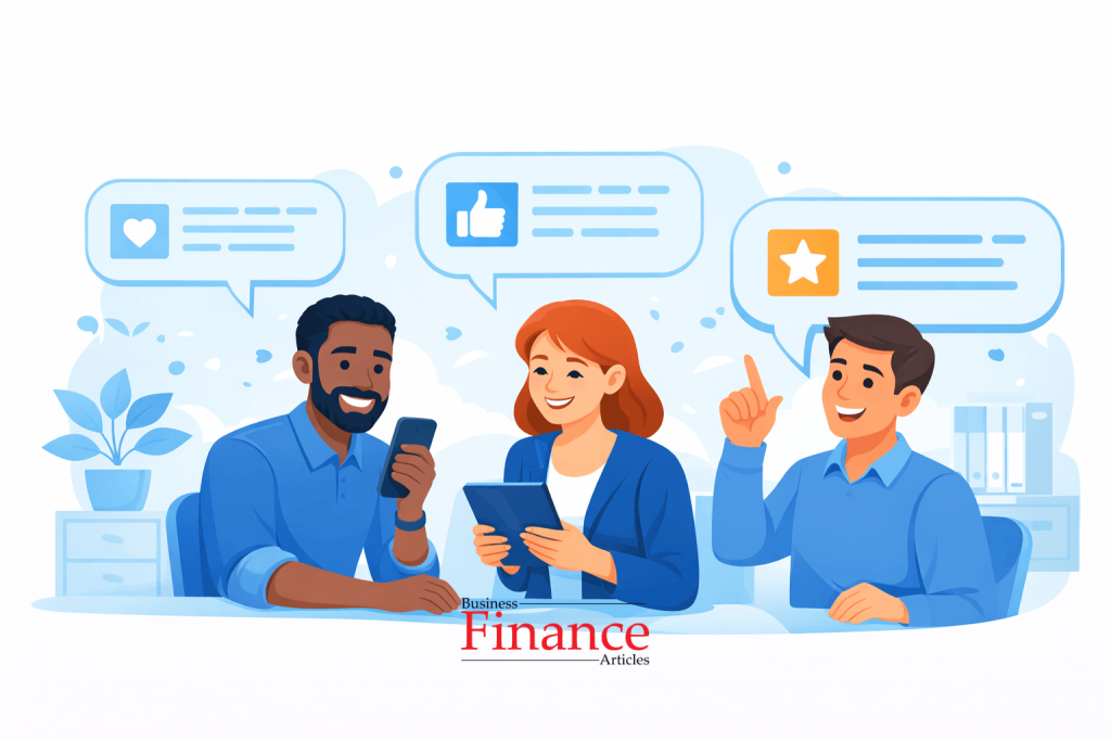 illustration of employee appreciation quotes and messages being shared