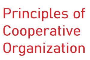 Principles of Cooperative Organization