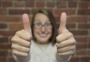 customer thumbs up on product quality