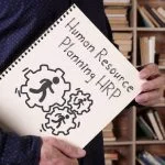 HRP written on book