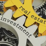 Investment and real estate written on gears