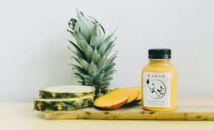 pineapple and bottle