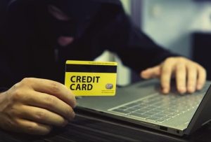 man hand holding credit card