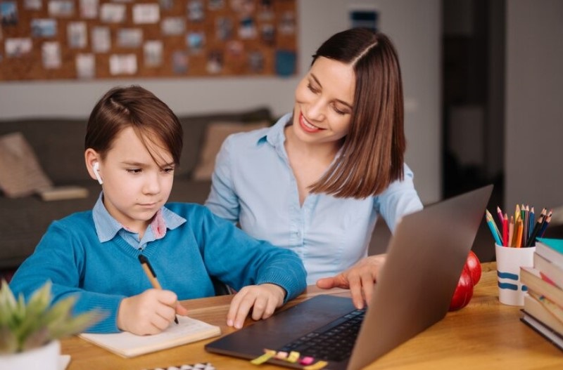 teacher teaches the student