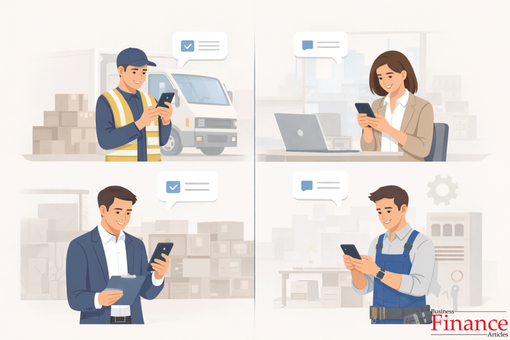 B2B SMS marketing use cases across logistics, software, industrial supply, and service updates