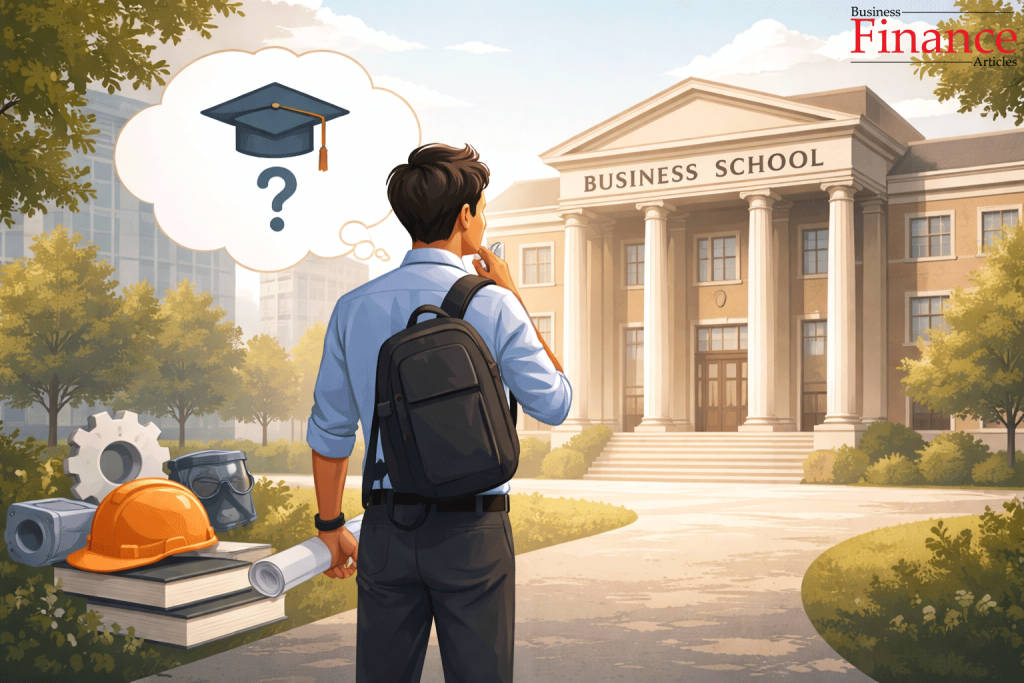 Engineer thinking between technical career and MBA leadership path