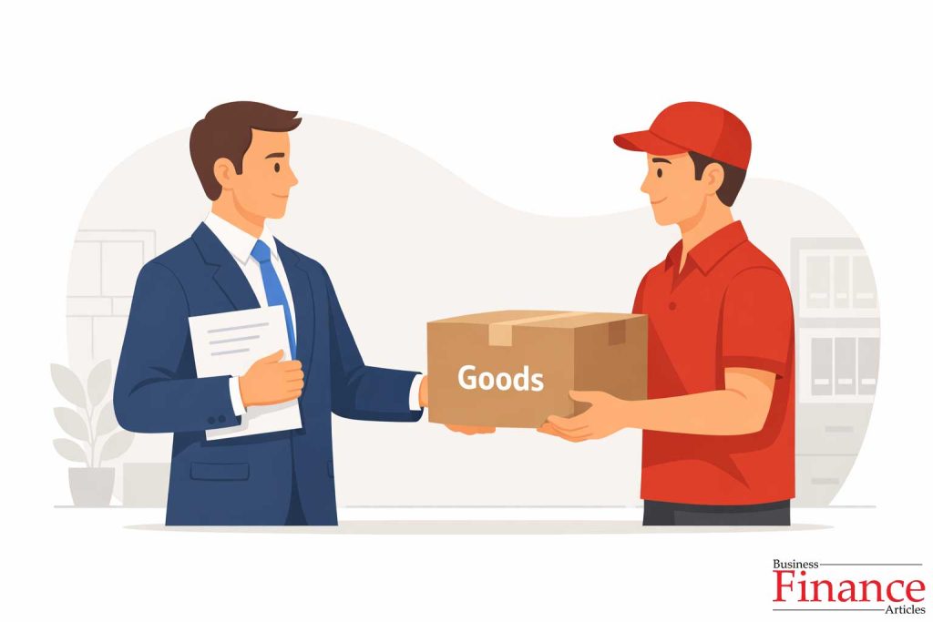 Illustration showing transfer of possession without transfer of ownership in a business bailment scenario
