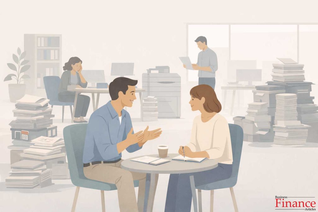 Leader spending extended time coaching while operational tasks accumulate in the workplace