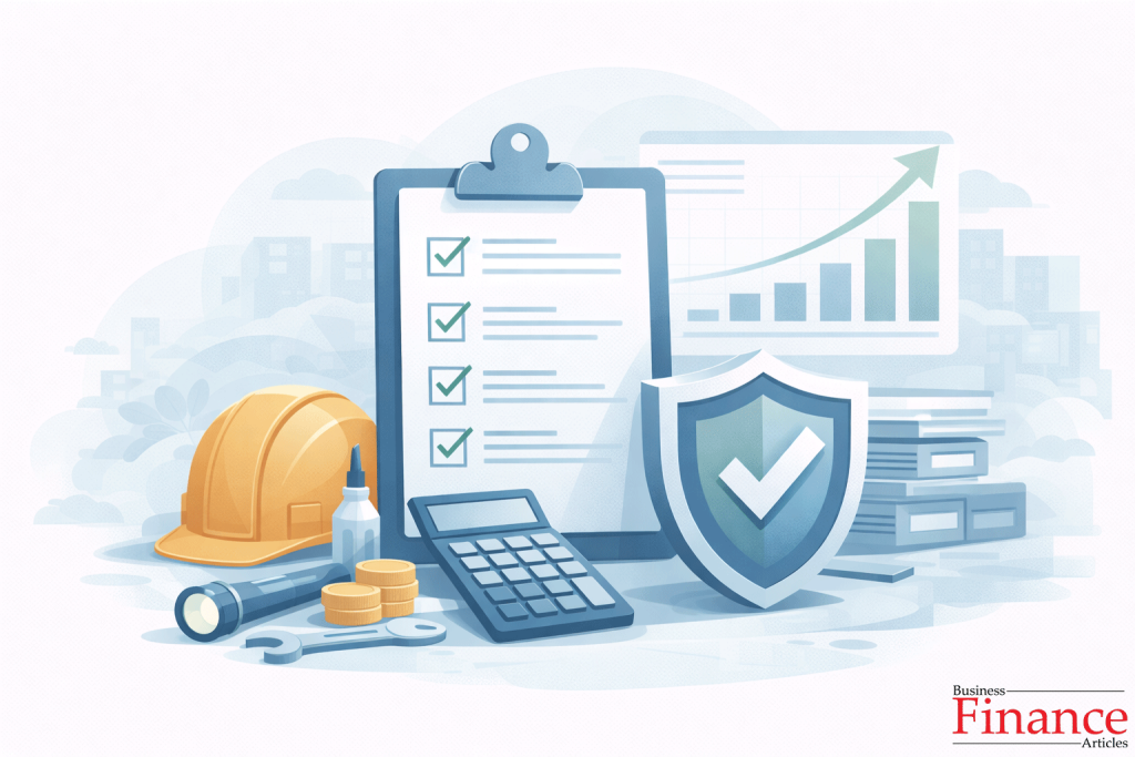 Illustration symbolizing risk prevention strategy and financial stability for businesses