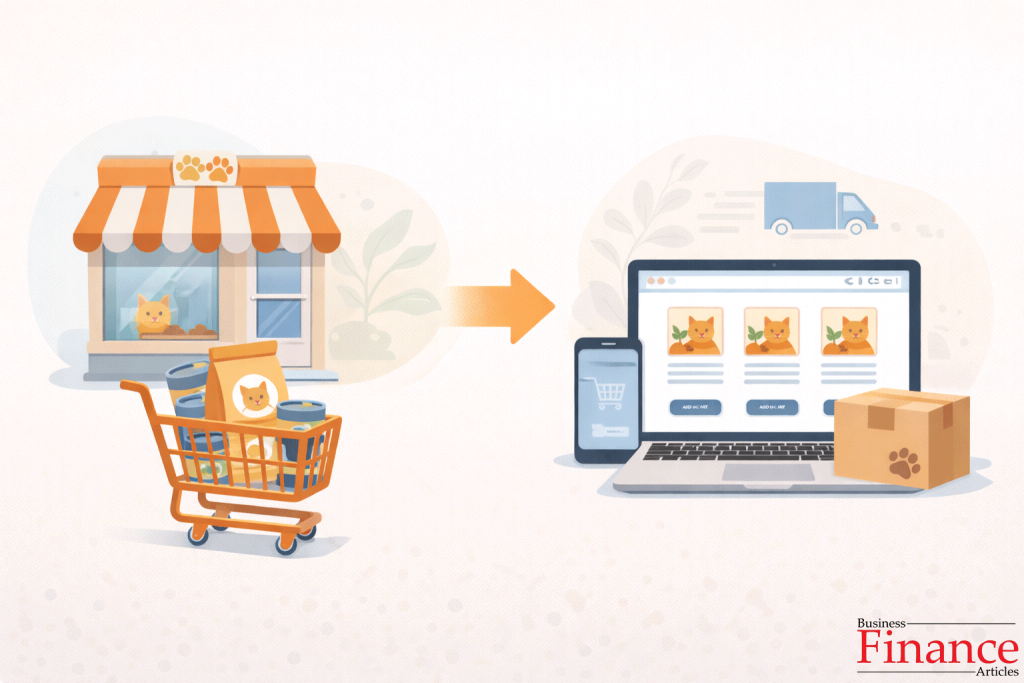 Shift from physical pet stores to online shopping for cat products