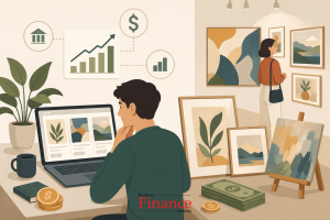 Beginner exploring affordable art investment options on a small budget