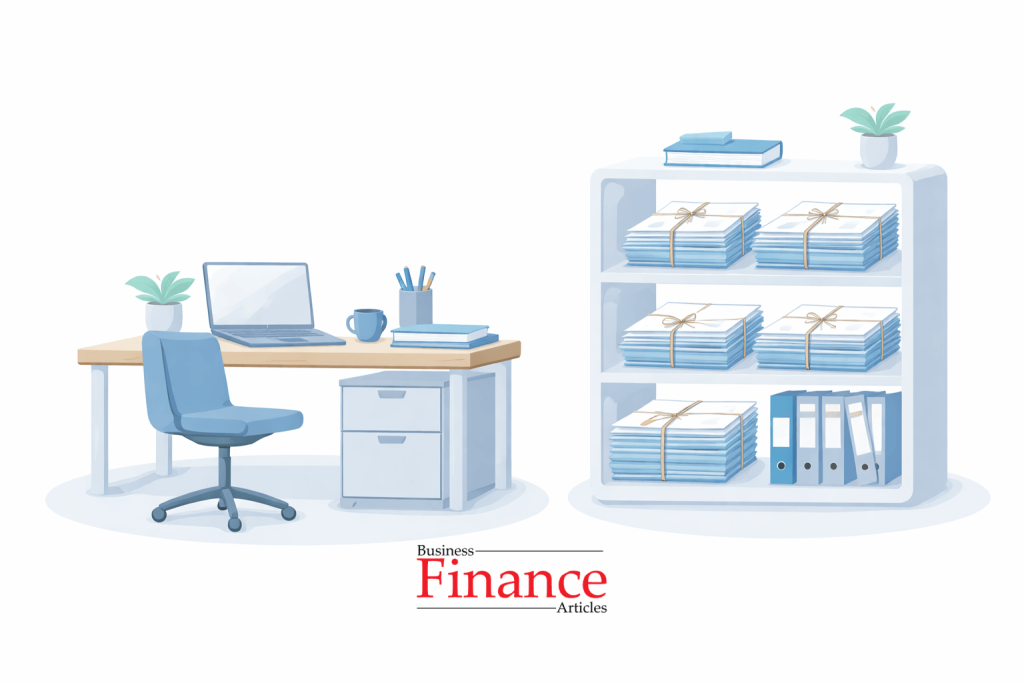 bundle filing system used in small office document storage