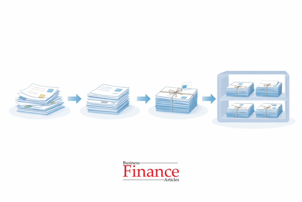 step by step process of bundle filing system organization