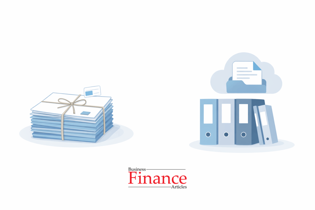 bundle filing system compared with modern digital filing methods