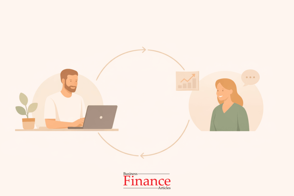 freelancer building long term client relationship leading to repeat work and growth