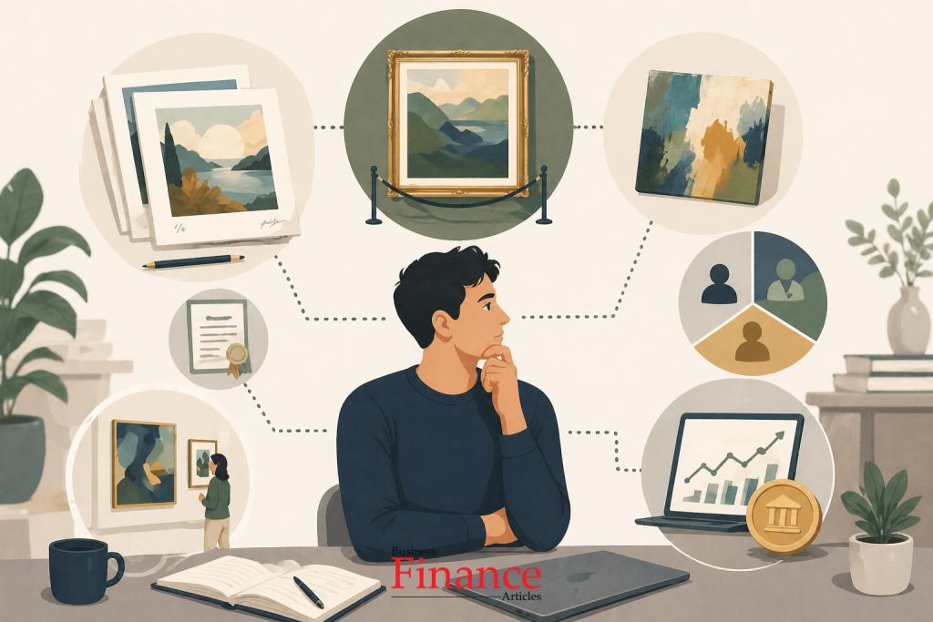 Different beginner strategies for investing in art with limited money