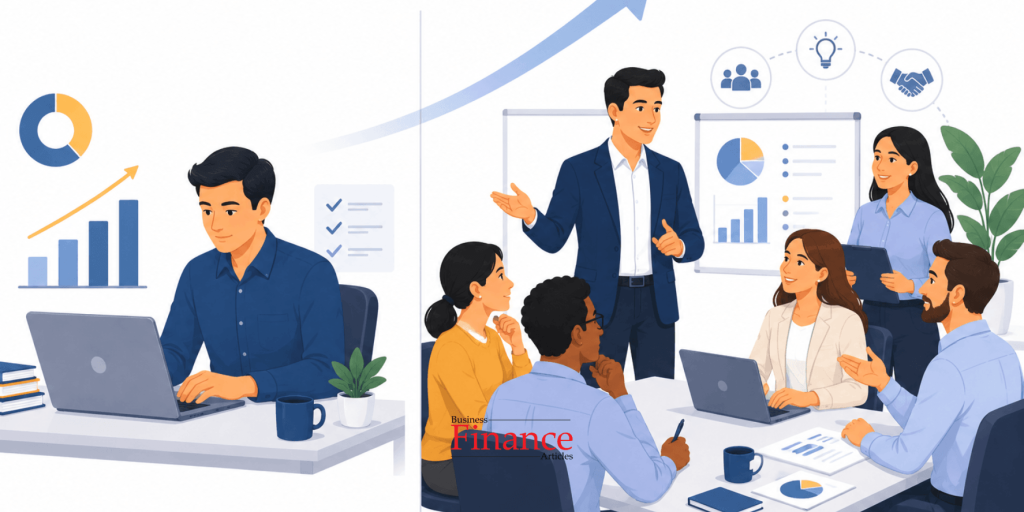 Comparison between a high-performing employee and a high-potential future leader.